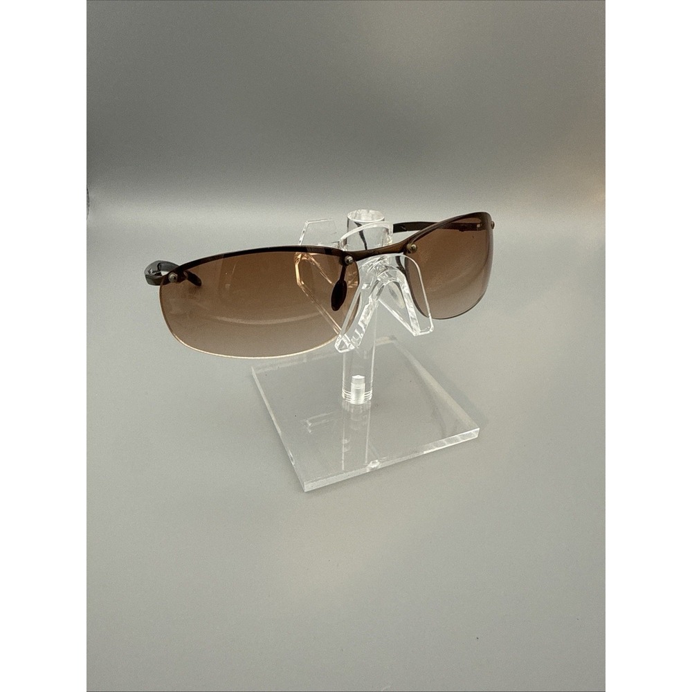 Vintage Mossimo Authentic Semi Rimless Brown Metal sunglasses - Discontinued